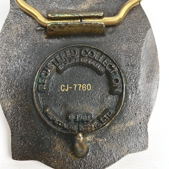 VTG 1983 Patriotic Flying Eagle Solid Brass Belt Buckle Heritage Mint Collection - Picture 6 of 6